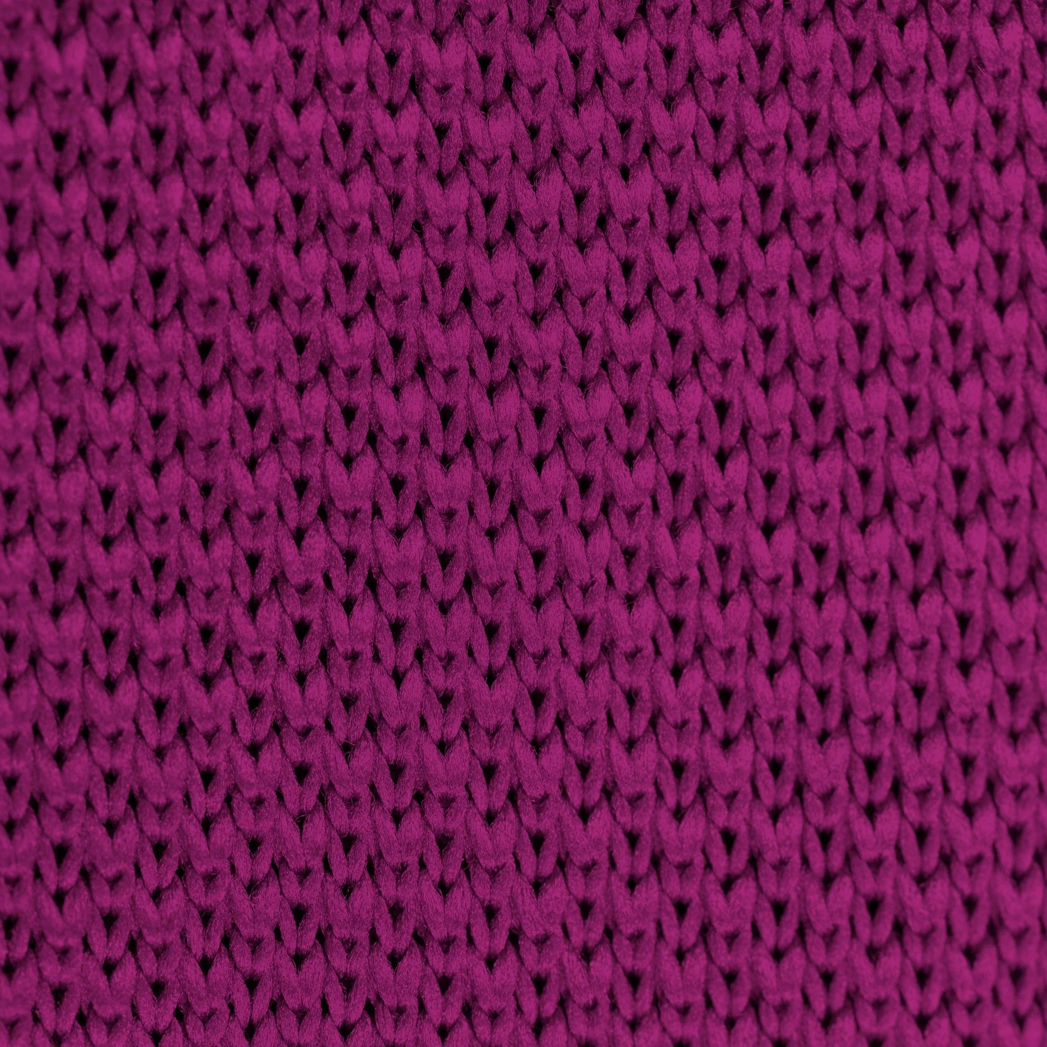 Berry pink knitted tie and pocket square set - Image 13