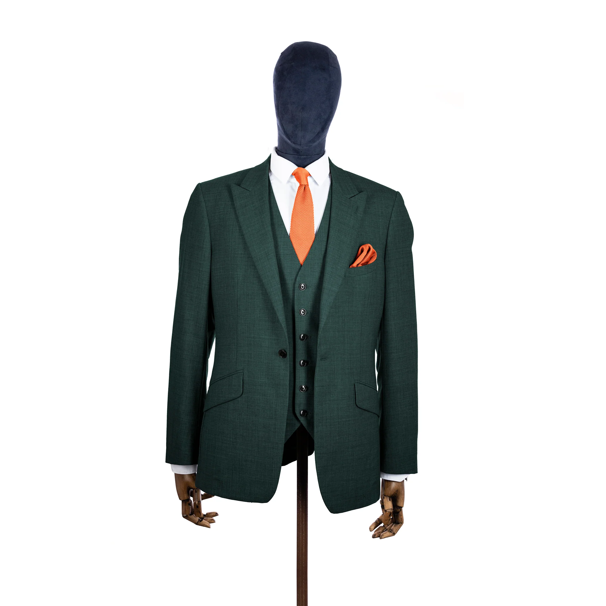 Coral fusion knitted tie and pocket square set - Image 5