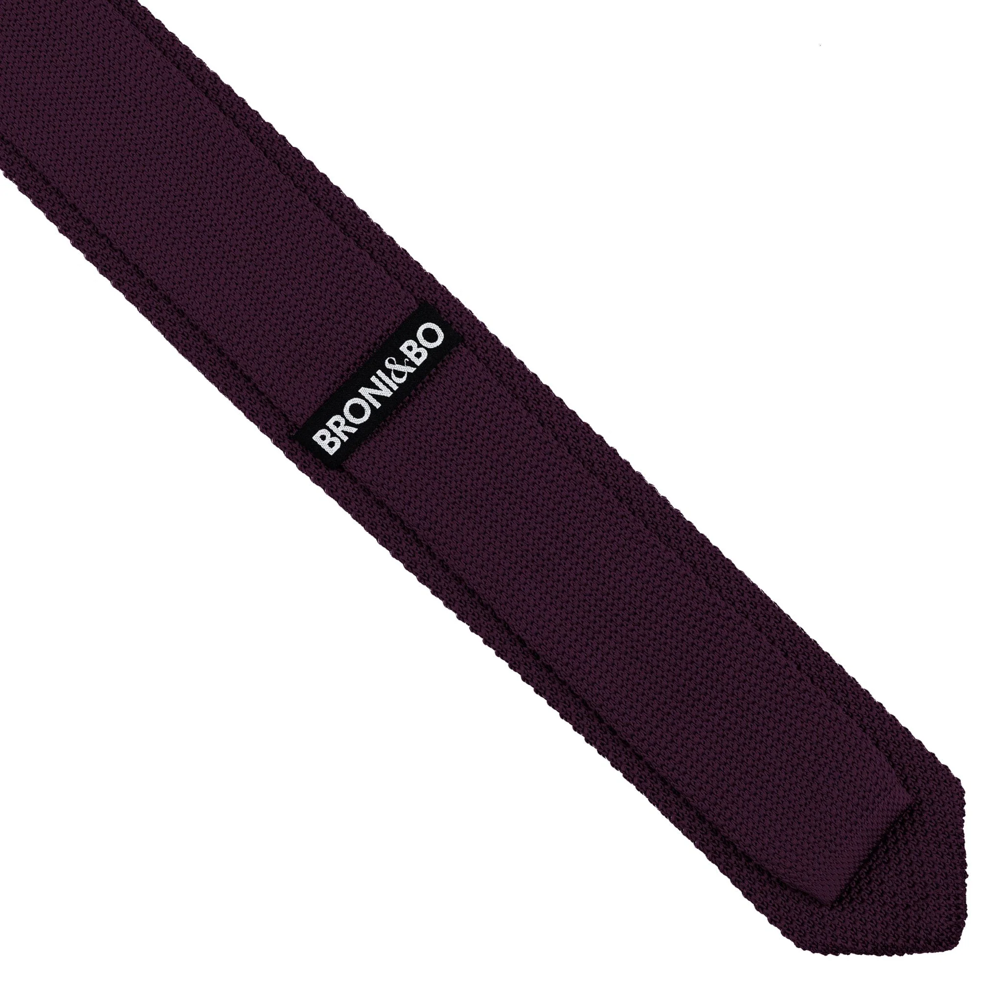 English violet knitted tie and pocket square set - Image 12