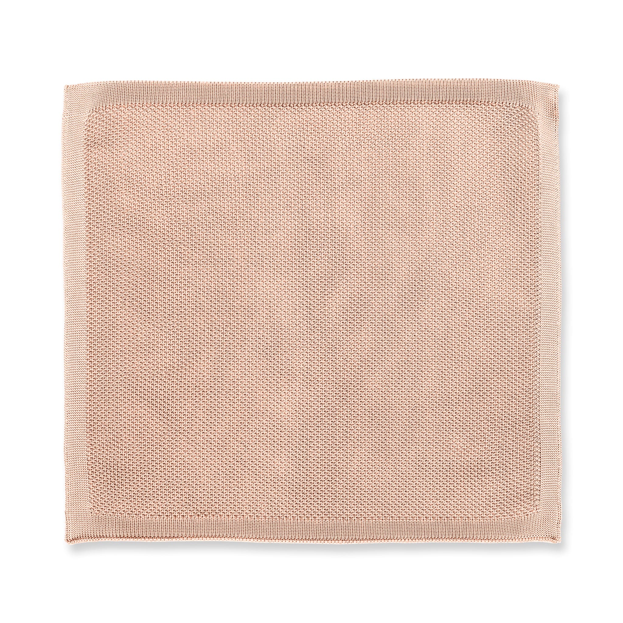 Rose quartz knitted tie and pocket square set - Image 10
