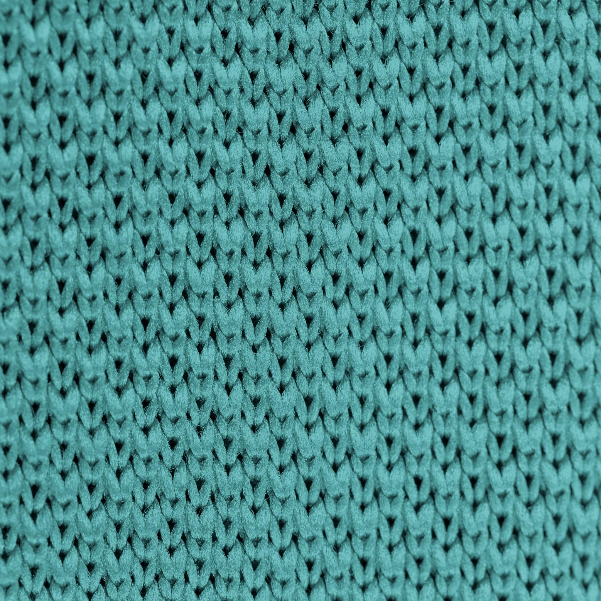 Teal knitted tie and pocket square set - Image 14